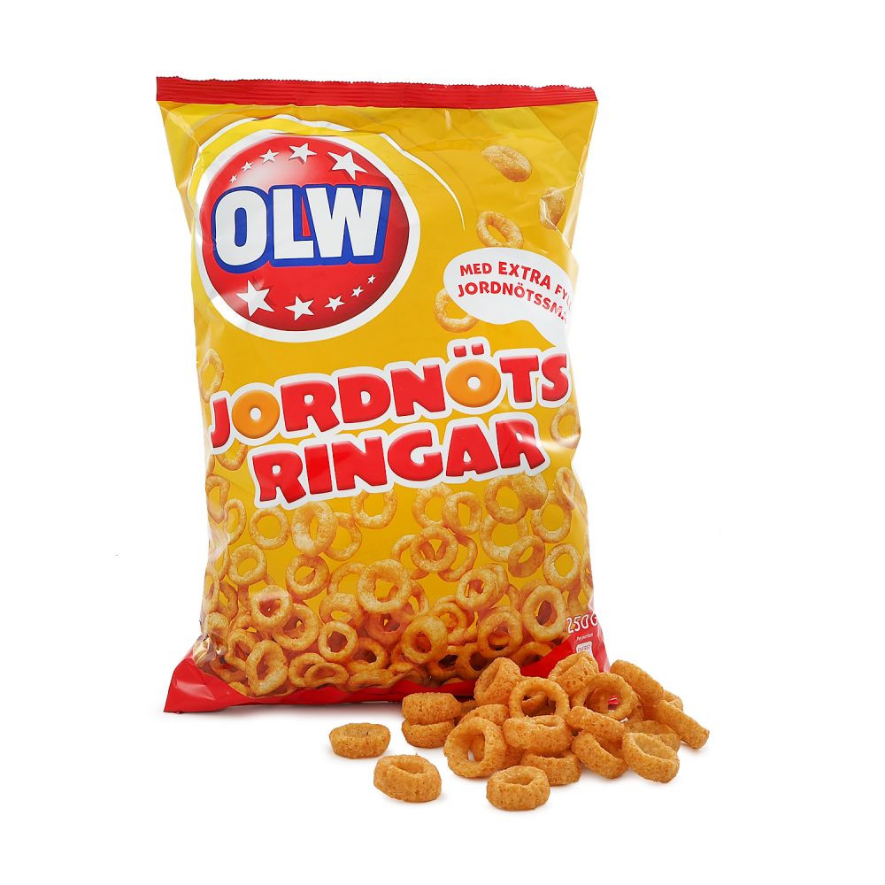 Olw Jordnotsringar 250 G