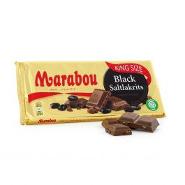 Marabou Black Saltlakrits, 220 G