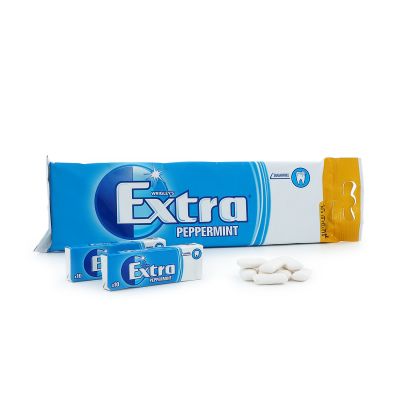 Extra White Peppermint 10-pack, 140 g