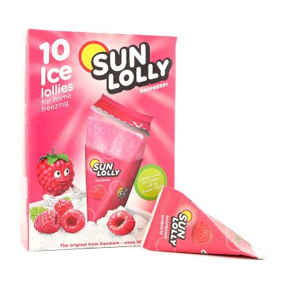 Sun Lolly Isglass Raspberry, 10x 65 g 