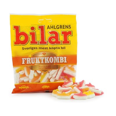 Ahlgrens Bilar Fruktkombi, 125 g