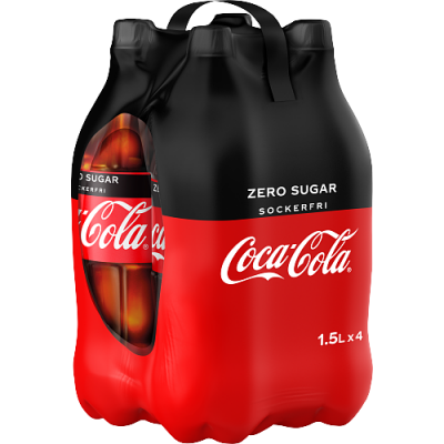 Coca Cola Zero 4x, 1500 ml