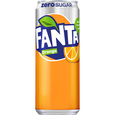 Fanta Zero Orange, 330 ml